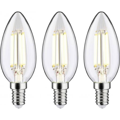 Paulmann 29199 LED Energetická třída (EEK2021) A (A - G) E14 svíčkový tvar 2.5 W teplá bílá (Ø x v) 35 mm x 98 mm 3 ks