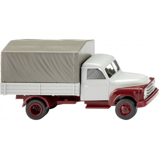 Wiking 034504 H0 model nákladního vozidla Hanomag L 28 Pritsche - okna, šedá