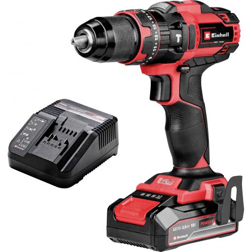 Einhell TE-CD 18/44 Li-i (1x2,5Ah) Power X-Change aku příklepový šroubovák, 2cestný, akumulátor, vč. nabíječky, 4514287