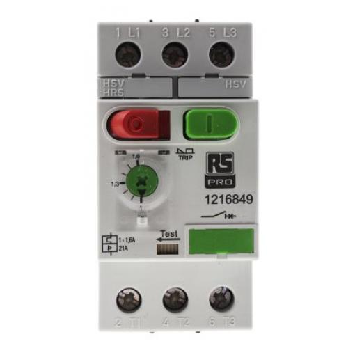 Jistič ochrany motoru, rozsah: MS32 1A, 1.6 A 690V 60 °C -25 °C RS PRO