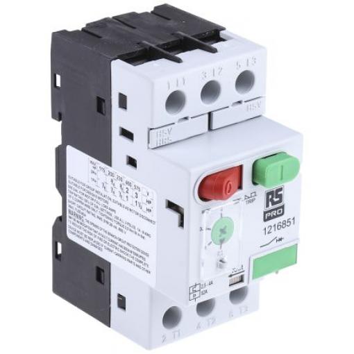Jistič ochrany motoru, rozsah: MS32 2.5A, 4 A 690V 60 °C -25 °C RS PRO