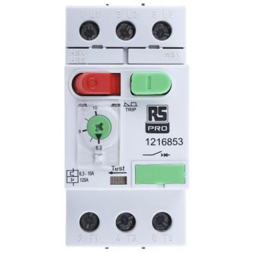 Jistič ochrany motoru, rozsah: MS32 10A, 6.3 A 690V 60 °C -25 °C RS PRO
