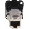 Kryt, řada: EtherCon, Konektor CAT6A tvaru D, pro použití s: Konektory etherCON, NE8FDX-P6-B, Neutrik