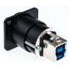 USB adaptér, řada: NAUSB3, USB 3.Měnič typu konektoru (samec/samice) s nulovým průchodem, pro použití s: Konektory USB