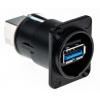 USB adaptér, řada: NAUSB3, USB 3.Měnič typu konektoru (samec/samice) s nulovým průchodem, pro použití s: Konektory USB
