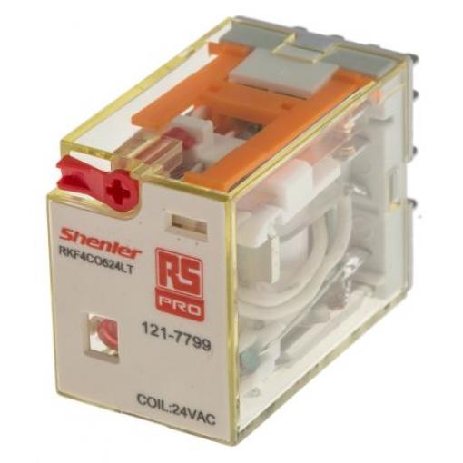 RS PRO Výkonové relé 4PDT 6 A 24 V ac RKF