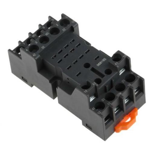 RS PRO Objímka relé pro Relé RS PRO RKE a RKF 14 kolíků 14 300 V Lišta DIN