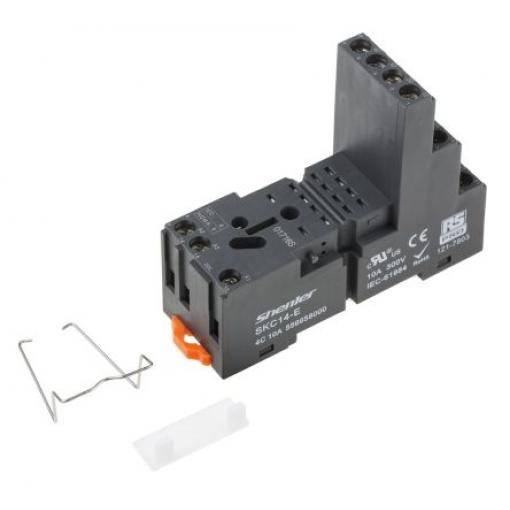 RS PRO Objímka relé pro Relé RS PRO RKE a RKF 14 kolíků 14 300 V Lišta DIN