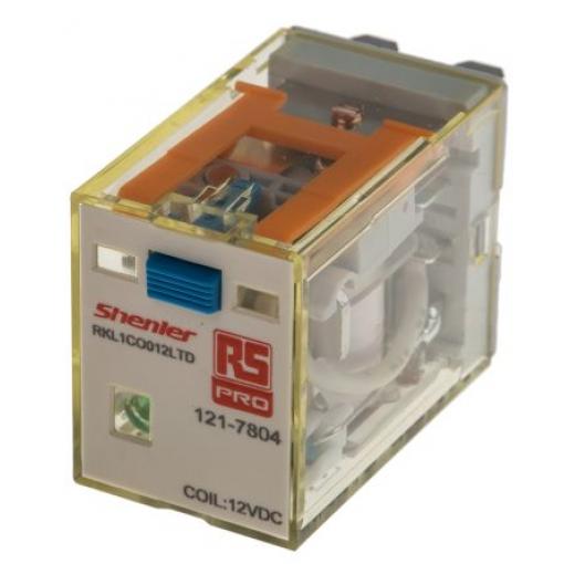 RS PRO Výkonové relé SPDT 16 A 12 V dc RKL