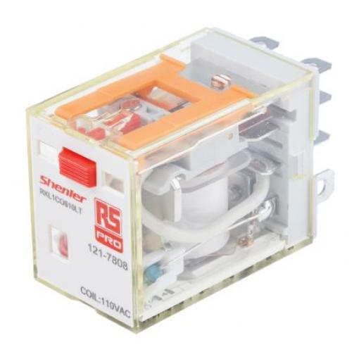 RS PRO Výkonové relé SPDT 16 A 110 V ac RKL