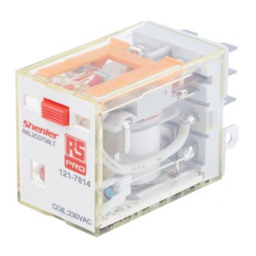RS PRO Výkonové relé DPDT 10 A 230 V ac RKL