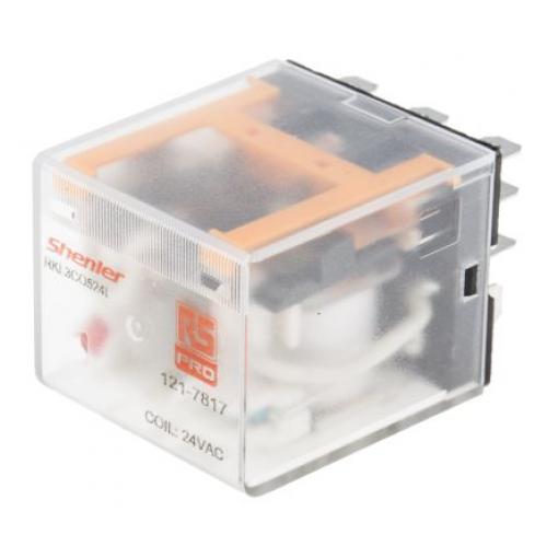 RS PRO Výkonové relé 3PDT 10 A 24 V ac RKL