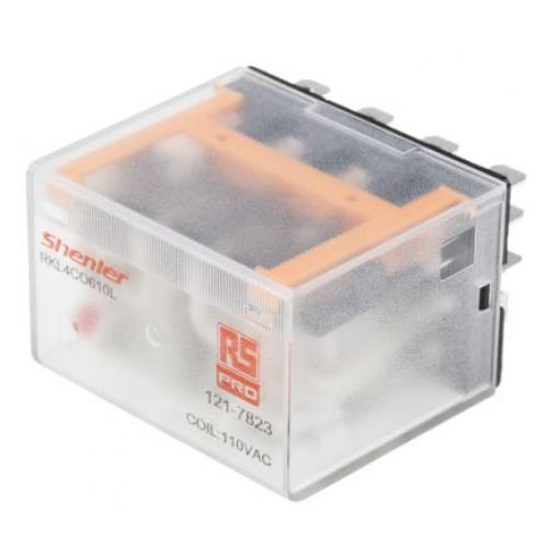 RS PRO Výkonové relé 4PDT 10 A 110 V ac RKL