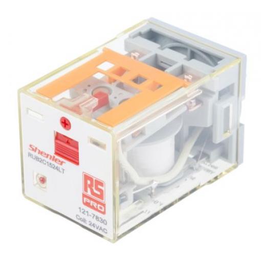 RS PRO Výkonové relé DPDT 10 A 24 V ac RUB