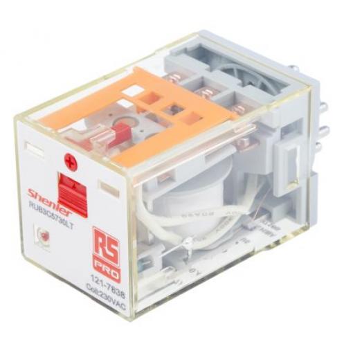 RS PRO Výkonové relé 3PDT 10 A 240 V ac RUB