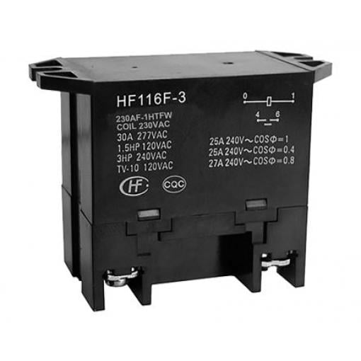 Hongfa Europe GMBH Výkonové relé SPST Montáž na přírubu 30 A 230 V ac HF116F-3