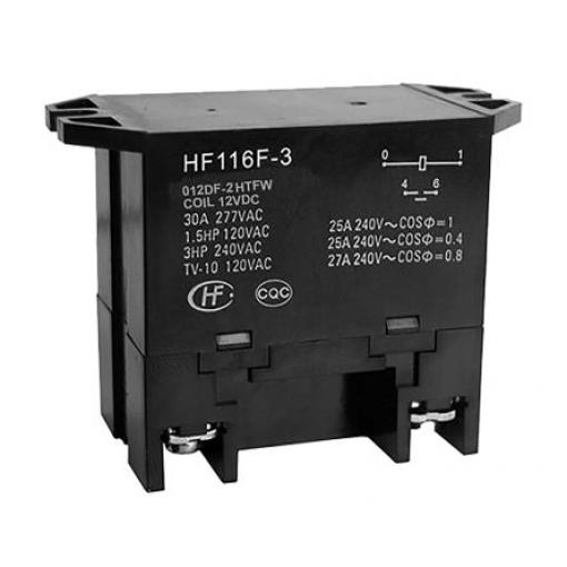 Hongfa Europe GMBH Výkonové relé DPST Montáž na přírubu 25 A 12 V dc HF116F-3