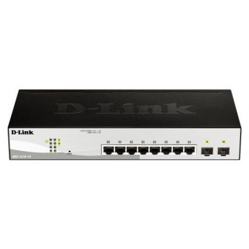 Ethernetový přepínač, model: 10-Port Gigabit Smart Managed Switch 10portový 1000Mbps D-Link Inteligentní
