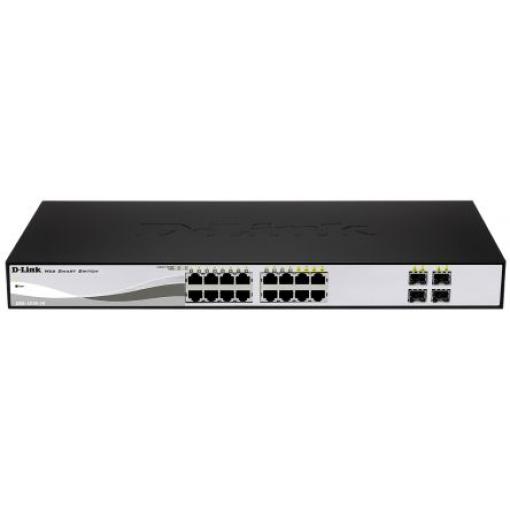Ne 20portový Stolní, montáž do stojanu 10/100/1000Mbit/s Gigabit 20 4 D-Link Inteligentní