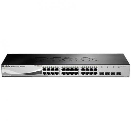Ethernetový přepínač, model: 28-Port Gigabit Smart Managed Switch 28portový 1000Mbps D-Link Inteligentní