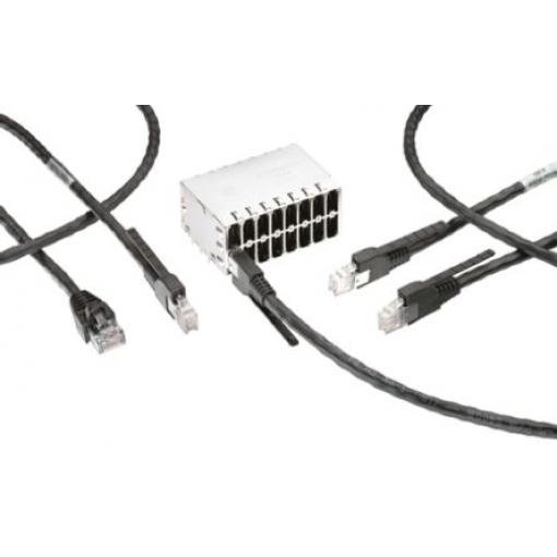 TE Connectivity Ethernetové kabely, řada: RJ45, RJ.5, Nízko dýmivý bezhalogenový 2 m
