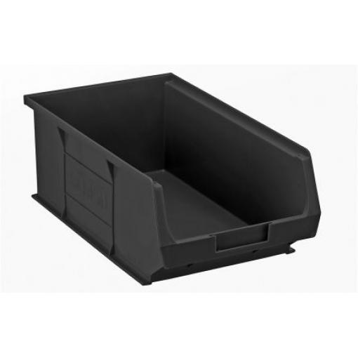 RS PRO Odpadkový koš ESD, Vodivý, Antistatický, Polypropylen, délka: 350 mm Vyhovuje normě EN 61340-5-1, šířka: 205 mm,