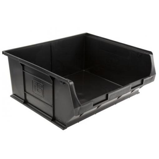 RS PRO Odpadkový koš ESD, Antistatický, Vodivý, Polypropylen, délka: 375 mm Vyhovuje normě EN 61340-5-1, šířka: 420 mm,