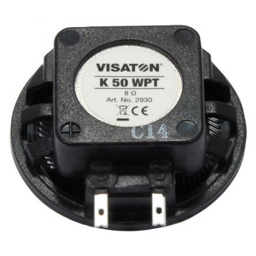 Miniaturní reproduktor Mylar 8 Ω 2 W 50 mm, délka kabelu: 9 mm Visaton 18 mm