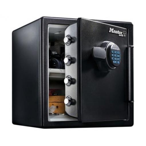 Master Lock Bezpečné, Kombinovaný visací zámek, Šroubová svorka, Extra velké, kapacita: 33.6L, Černá