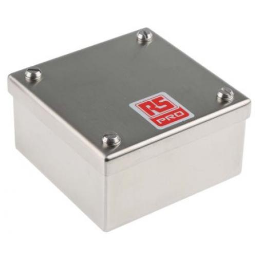 Nerezová ocel 304 Matný Přizpůsobitelné pouzdro 100mm x 50 mm RS PRO 100 mm