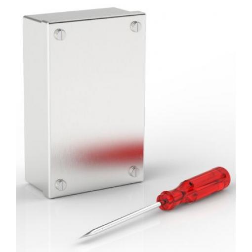 Nerezová ocel 304 Matný Přizpůsobitelné pouzdro 100mm x 5 mm RS PRO 160 mm