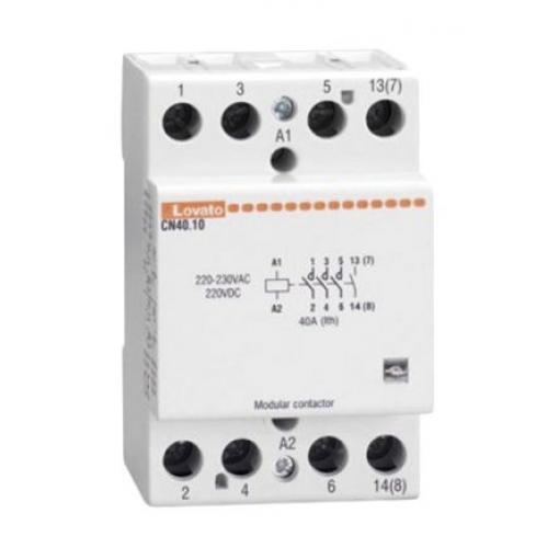 Lovato 4 NO Stykač napětí ve vinutí 230V ac 4pólový 22 A 4kV ac 7.5 kW s 4 NO kontakty 230V ac Řízení motoru, rozsah: CN