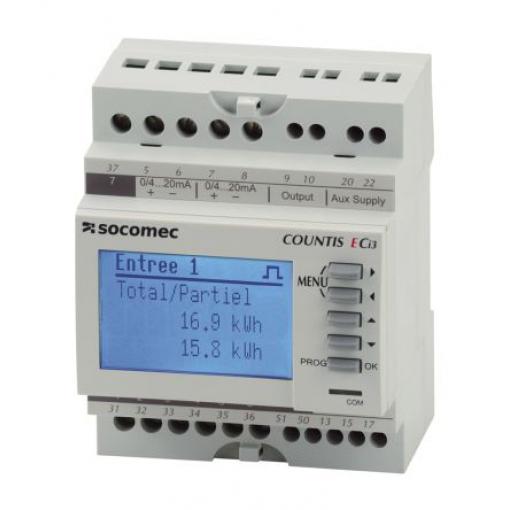 Komunikační modul, řada: Countis ECi3 LCD Elektronika Impulzový výstup výška číslice 85 mm, výška výřezu: 90 mm, šířka