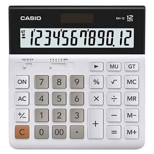 Kalkulačka MH-12-WE MH-12 Externí napájecí zdroj, Baterie Casio