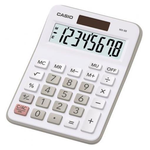 Kalkulačka MX-8B-WE Baterie, solární Casio