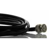 Koaxiální kabel, řada: BNC RG58, Černá Polyvinylchlorid, vnější průměr: 4.95 mm OD 3 m 50 Ω RS PRO S koncovkou