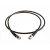 Koaxiální kabel, řada: BNC RG59, Černá Polyvinylchlorid, vnější průměr: 6.15 mm OD 0.5 m 75 Ω RS PRO S koncovkou