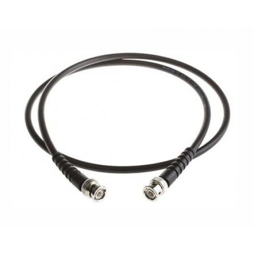 Koaxiální kabel, řada: BNC RG59, Černá Polyvinylchlorid, vnější průměr: 6.15 mm OD 0.5 m 75 Ω RS PRO S koncovkou
