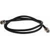 Koaxiální kabel, řada: BNC RG59, Černá Polyvinylchlorid, vnější průměr: 6.15 mm OD 1 m 75 Ω RS PRO S koncovkou