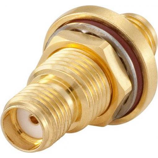 Rosenberger Adaptér RF, orientace těla: Rovný, 50 Ω, 18GHz Vnitřní Vnitřní, obklad těla: Zlatá, Normální