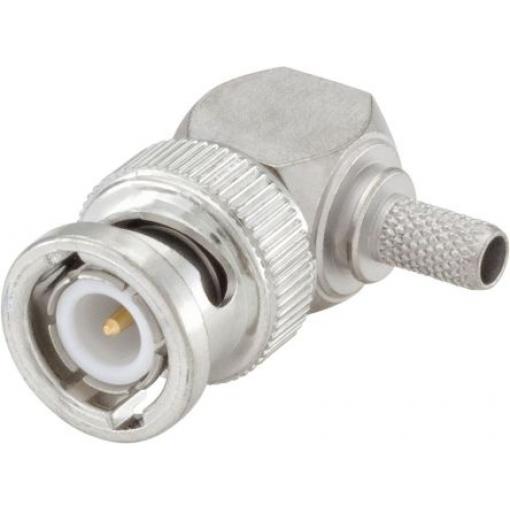 Rosenberger Koaxiální konektor, řada: 51 Vnější, 50 Ω, orientace těla: Pravý úhel, Kabel Konektory BNC Krimpovací, 10GHz