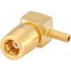 Rosenberger Koaxiální konektor, řada: 59 Vnitřní, 50 Ω, orientace těla: Pravý úhel, Kabel Konektor SMB Přepážka, 4GHz,