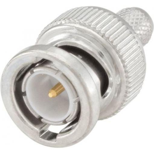 Rosenberger Koaxiální konektor, řada: 71 Vnější, 75 Ω, orientace těla: Rovný, Kabel Konektory BNC Krimpovací, 4GHz 155