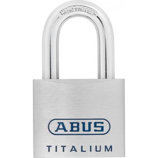 ABUS Bezpečnostní visací zámek Klíč Odolnost vůči povětrnostním vlivům, Titan Obojí 11 mm třmen, Stříbrná 60 mm