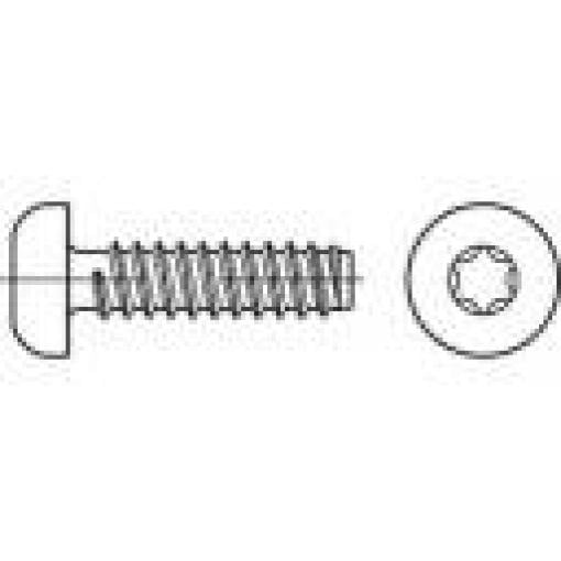 TOOLCRAFT 149565 čočkové šrouby do plechu 5.5 mm 50 mm T profil ocel galvanizováno zinkem 250 ks