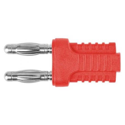 Schutzinger Banánek, 4 mm, 33V ac, 70 V ac, 12A, Červená, Vnější zásuvný modul, délka: 43 mm, pokovení kontaktu: Nikl