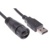 RS PRO Kabel USB Vnější, řada: GT11B220, A: Micro USB B, 2 m Vnější, Černá, B: USB typu A