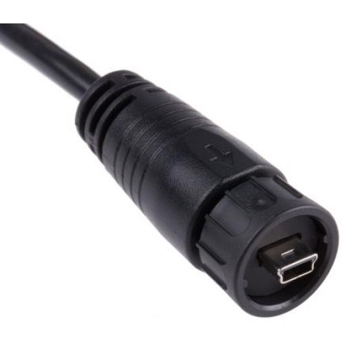 RS PRO Kabel USB Vnější, řada: GT114220, A: Micro USB typ B, 2 m Vnější, Černá, B: USB typu A