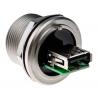 RS PRO Konektor USB, řada: GTC Sealed Vnitřní, počet portů: 1portový, orientace těla: Rovný USB typu A, 500 V, Panel,