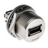 RS PRO Konektor USB, řada: GTC Sealed Vnitřní, počet portů: 1portový, orientace těla: Rovný USB typu A, 500 V, Panel,